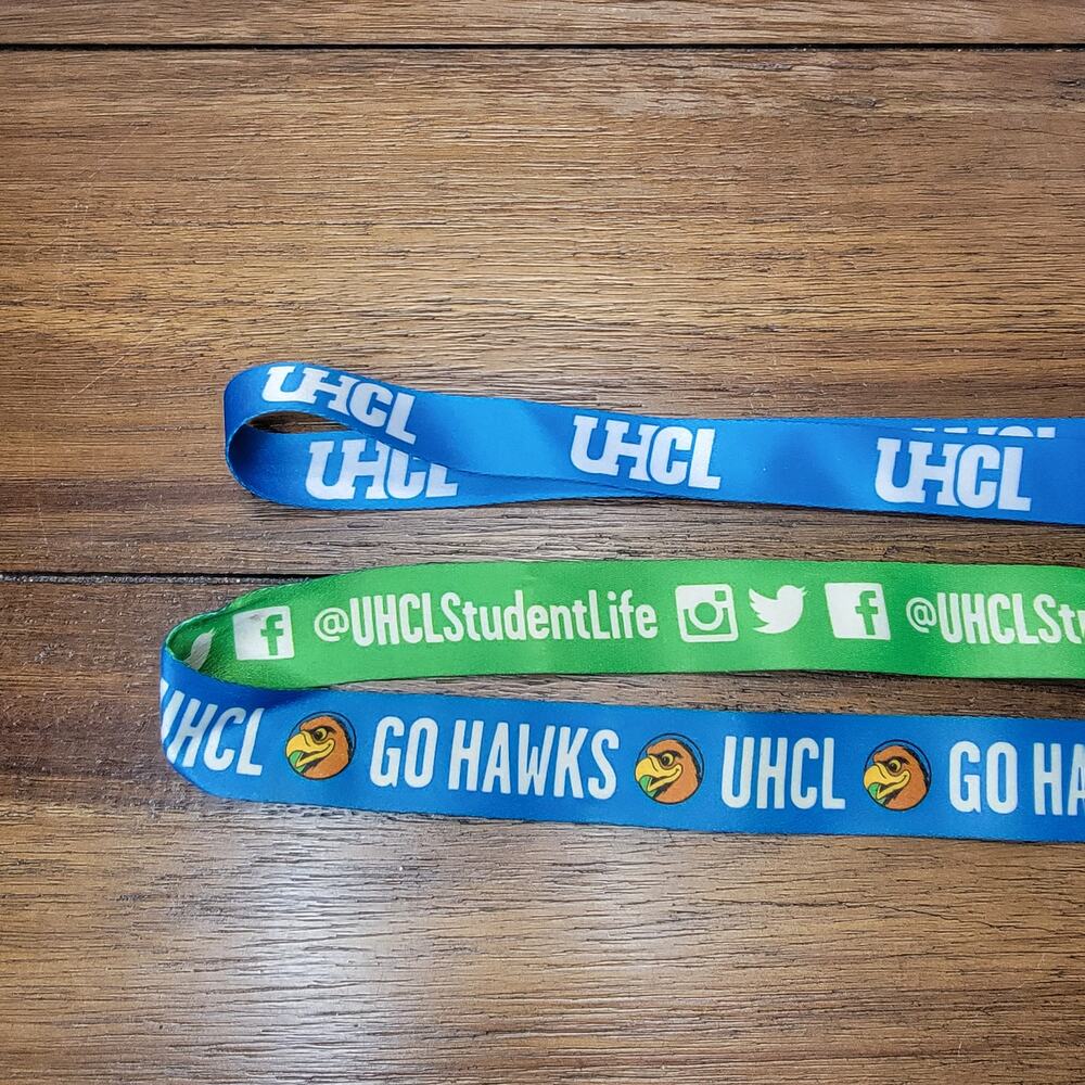 Set of 2 UHCL (University Of Houston Clear Lake) Lanyards